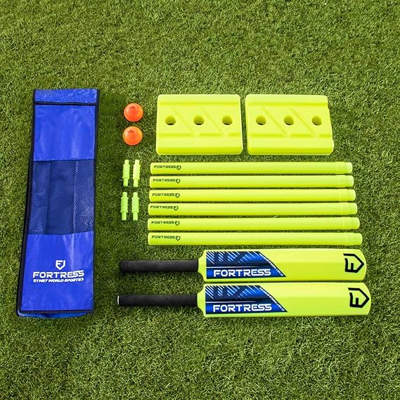NWS Backyard Cricket Sets | Kwik Cricket | Bats, Stumps, Bails, Balls and A Carry Bag